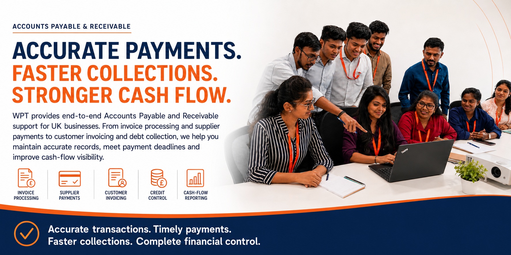 Accounts payable and receivable processing